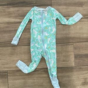 Little Sleepies Shark Soirée Zippy, Size 12–18 Months